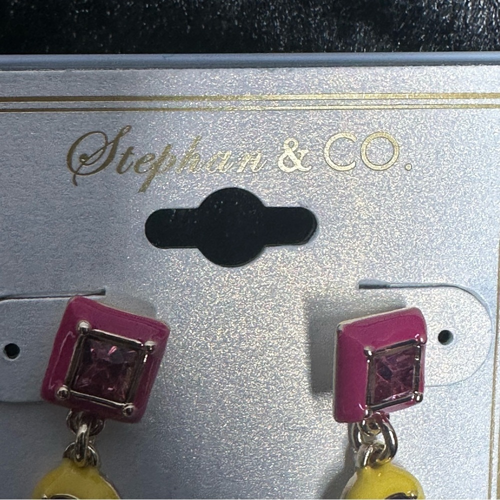 Stephan&Co Multi-Color Drop Studded Earring Bundle - Picture 6 of 7